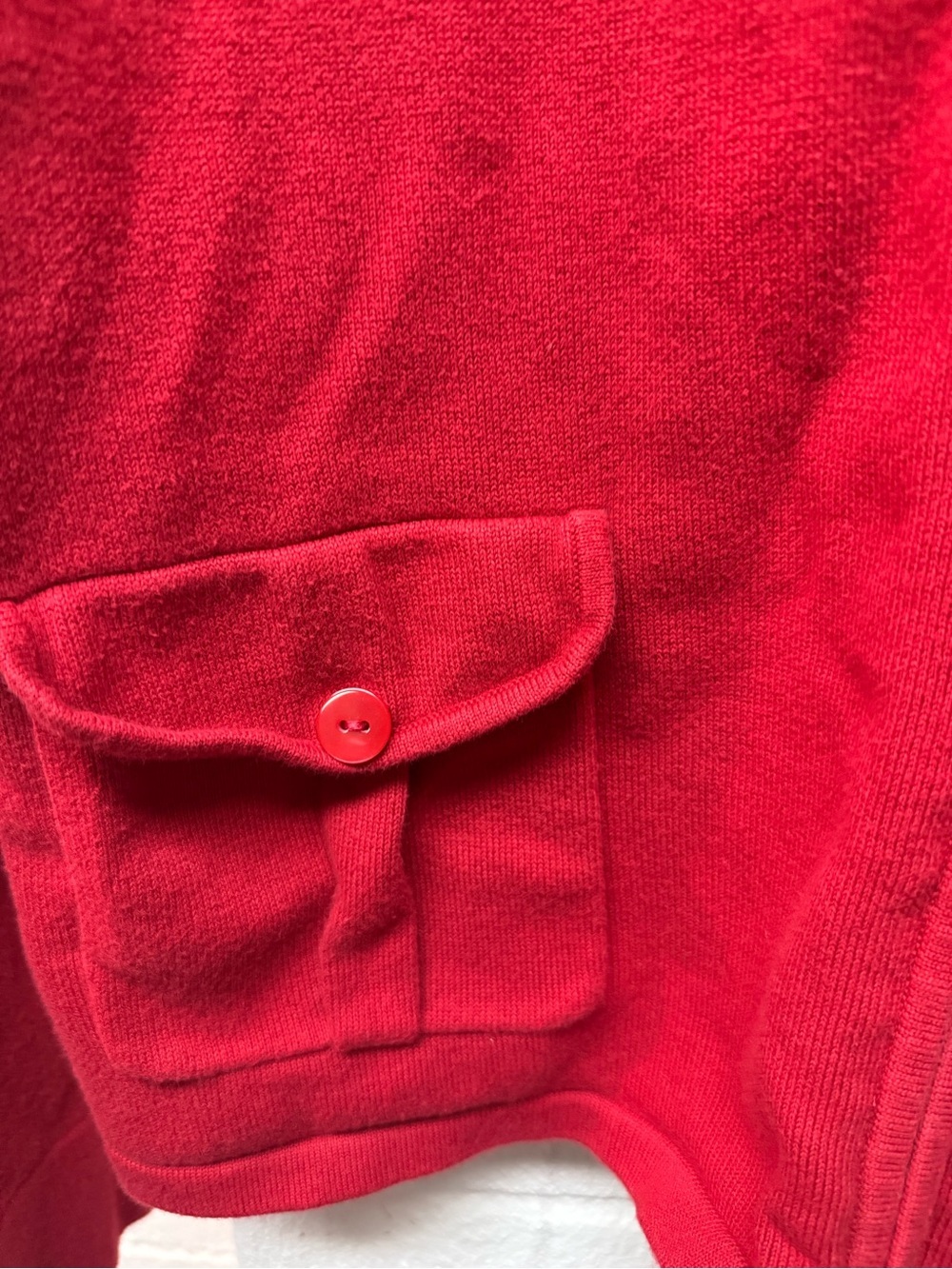 Talbots Red Zip-Up Teddy Jacket - Picture 2 of 5
